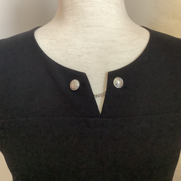 Juicy Couture Black Shift Dress with Drop Waist, Size 2 NWOT - Picture 5 of 16